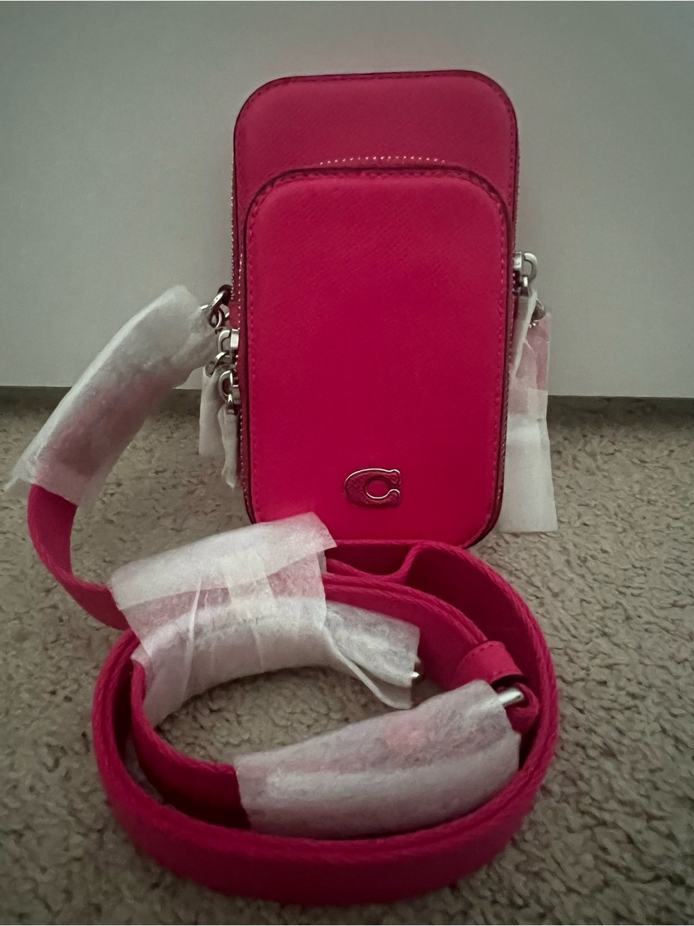 Coach Phone Crossbody Bag in Leather NWT